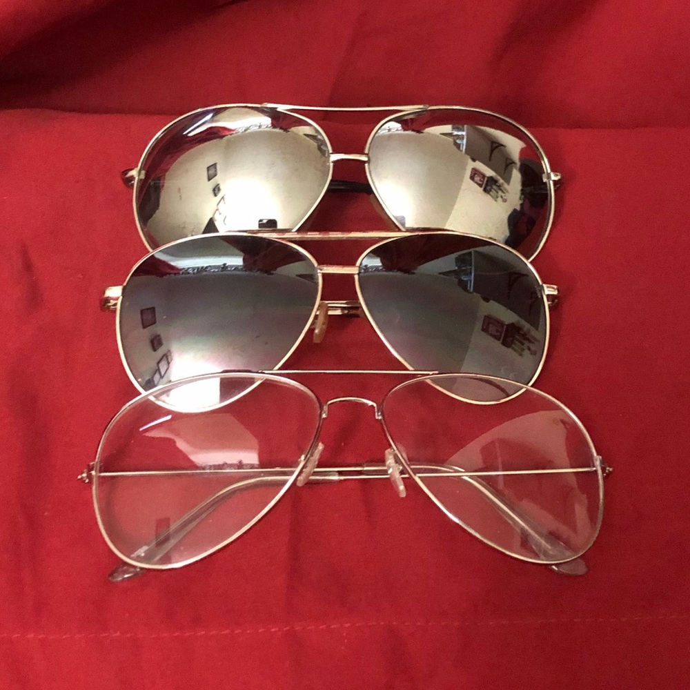 Get all 3 Aviator Sunglasses